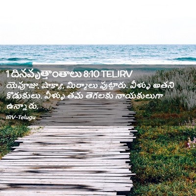 Picture 02 - 1 దినవృత్తాంతాలు 8:10 TELIRV - యెపూజు, షాక్యా, - Bible Verse Picture