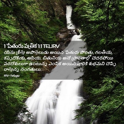 Picture 02 - 1 పేతురు పత్రిక 1:1 TELIRV - యేసు క్రీస్తు - Bible Verse Picture