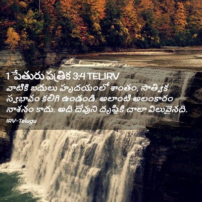 Picture 02 - 1 పేతురు పత్రిక 3:4 TELIRV - వాటికి బదులు - Bible Verse Picture