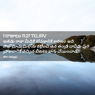 Picture 02 - 1 రాజులు 11:27 TELIRV - ఇతడు రాజు మీదికి - Bible Verse Picture