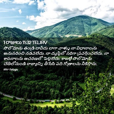 Picture 02 - 1 రాజులు 11:32 TELIRV - సొలొమోను తండ్రి - Bible Verse Picture
