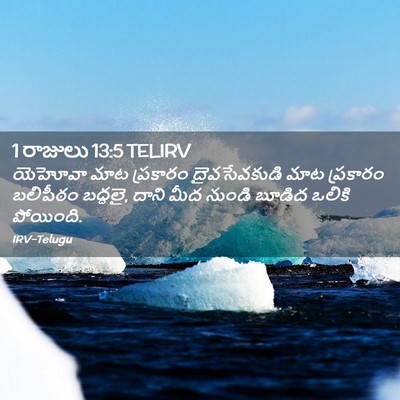 Picture 02 - 1 రాజులు 13:5 TELIRV - యెహోవా మాట - Bible Verse Picture