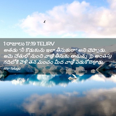 Picture 02 - 1 రాజులు 17:19 TELIRV - అతడు “నీ కొడుకును - Bible Verse Picture