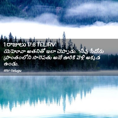 Picture 02 - 1 రాజులు 17:8 TELIRV - యెహోవా అతనితో ఇలా - Bible Verse Picture