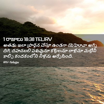 Picture 02 - 1 రాజులు 18:38 TELIRV - అతడు ఇలా ప్రార్థన - Bible Verse Picture