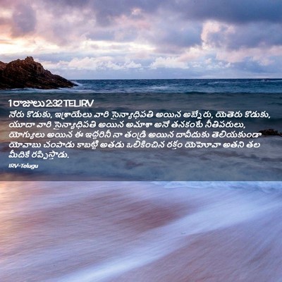Picture 02 - 1 రాజులు 2:32 TELIRV - నేరు కొడుకు, - Bible Verse Picture