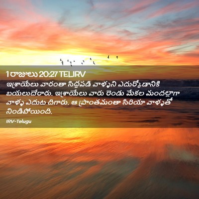 Picture 02 - 1 రాజులు 20:27 TELIRV - ఇశ్రాయేలు వారంతా - Bible Verse Picture