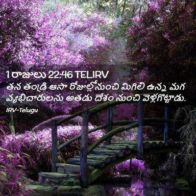 Picture 02 - 1 రాజులు 22:46 TELIRV - తన తండ్రి ఆసా - Bible Verse Picture