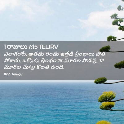 Picture 02 - 1 రాజులు 7:15 TELIRV - ఎలాగంటే, అతడు - Bible Verse Picture