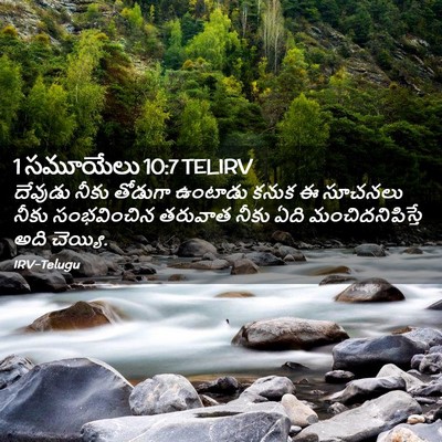 Picture 02 - 1 సమూయేలు 10:7 TELIRV - దేవుడు నీకు - Bible Verse Picture