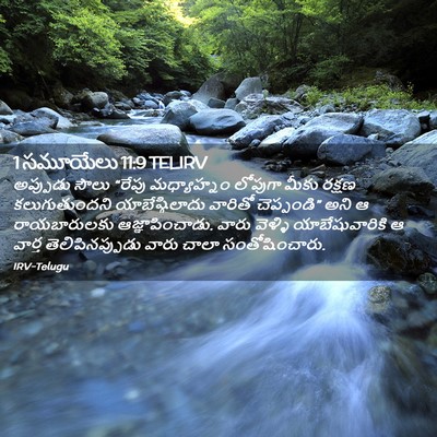 Picture 02 - 1 సమూయేలు 11:9 TELIRV - అప్పుడు సౌలు - Bible Verse Picture