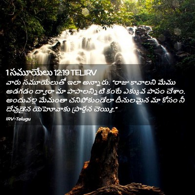 Picture 02 - 1 సమూయేలు 12:19 TELIRV - వారు సమూయేలుతో - Bible Verse Picture