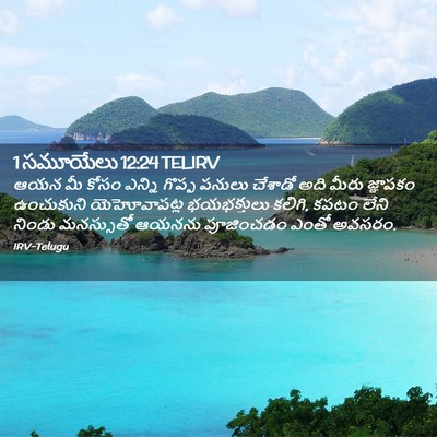 Picture 02 - 1 సమూయేలు 12:24 TELIRV - ఆయన మీ కోసం ఎన్ని - Bible Verse Picture