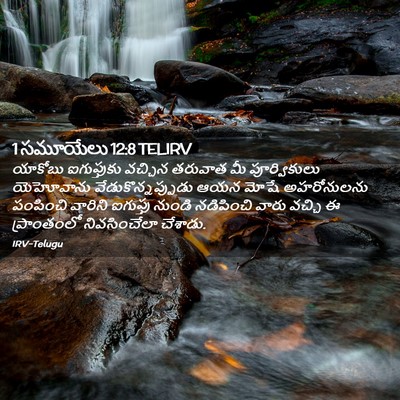 Picture 02 - 1 సమూయేలు 12:8 TELIRV - యాకోబు ఐగుప్తుకు - Bible Verse Picture