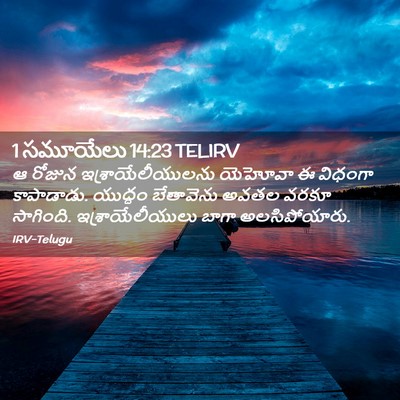 Picture 02 - 1 సమూయేలు 14:23 TELIRV - ఆ రోజున - Bible Verse Picture