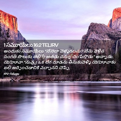 Picture 02 - 1 సమూయేలు 16:2 TELIRV - అందుకు సమూయేలు - Bible Verse Picture