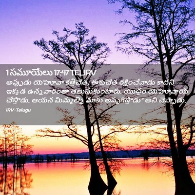 Picture 02 - 1 సమూయేలు 17:47 TELIRV - అప్పుడు యెహోవా - Bible Verse Picture