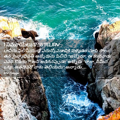 Picture 02 - 1 సమూయేలు 17:55 TELIRV - దావీదు - Bible Verse Picture