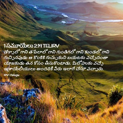 Picture 02 - 1 సమూయేలు 2:14 TELIRV - డేక్సాలో గాని - Bible Verse Picture