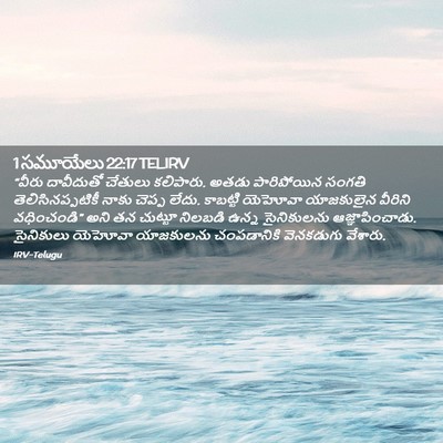 Picture 02 - 1 సమూయేలు 22:17 TELIRV - “వీరు దావీదుతో - Bible Verse Picture