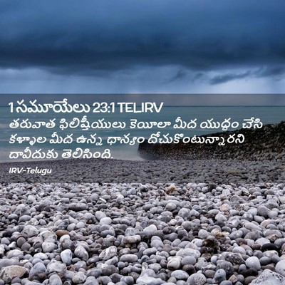 Picture 02 - 1 సమూయేలు 23:1 TELIRV - తరువాత - Bible Verse Picture