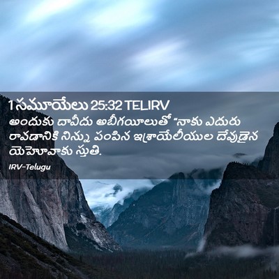 Picture 02 - 1 సమూయేలు 25:32 TELIRV - అందుకు దావీదు - Bible Verse Picture