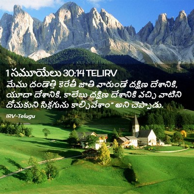 Picture 02 - 1 సమూయేలు 30:14 TELIRV - మేము దండెత్తి - Bible Verse Picture