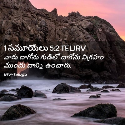 Picture 02 - 1 సమూయేలు 5:2 TELIRV - వారు దాగోను - Bible Verse Picture