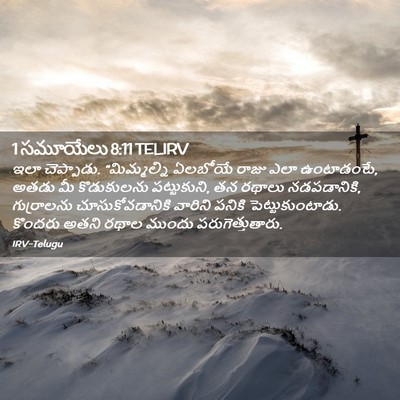 Picture 02 - 1 సమూయేలు 8:11 TELIRV - ఇలా చెప్పాడు. - Bible Verse Picture