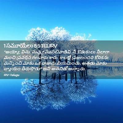 Picture 02 - 1 సమూయేలు 8:5 TELIRV - “అయ్యా, విను. - Bible Verse Picture