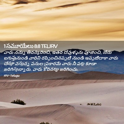 Picture 02 - 1 సమూయేలు 8:8 TELIRV - వారు నన్ను - Bible Verse Picture