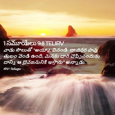 Picture 02 - 1 సమూయేలు 9:8 TELIRV - వాడు సౌలుతో - Bible Verse Picture