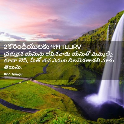 Picture 02 - 2 కొరింథీయులకు 4:14 TELIRV - ప్రభువైన యేసును - Bible Verse Picture