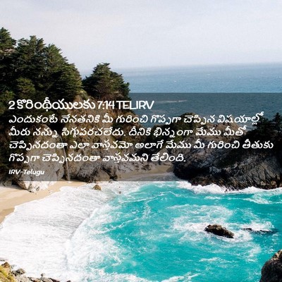 Picture 02 - 2 కొరింథీయులకు 7:14 TELIRV - ఎందుకంటే నేనతనికి - Bible Verse Picture