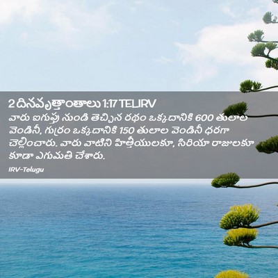 Picture 02 - 2 దినవృత్తాంతాలు 1:17 TELIRV - వారు ఐగుప్తు - Bible Verse Picture