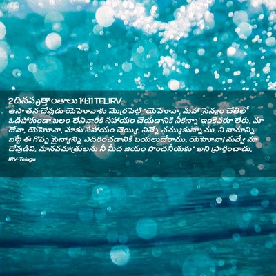 Picture 02 - 2 దినవృత్తాంతాలు 14:11 TELIRV - ఆసా తన దేవుడు - Bible Verse Picture