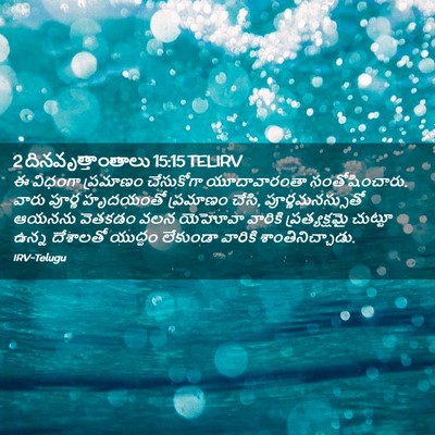 Picture 02 - 2 దినవృత్తాంతాలు 15:15 TELIRV - ఈ విధంగా ప్రమాణం - Bible Verse Picture