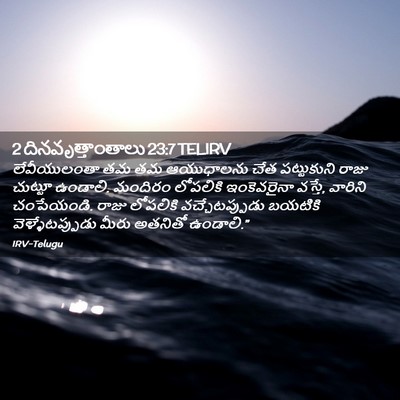 Picture 02 - 2 దినవృత్తాంతాలు 23:7 TELIRV - లేవీయులంతా తమ తమ - Bible Verse Picture