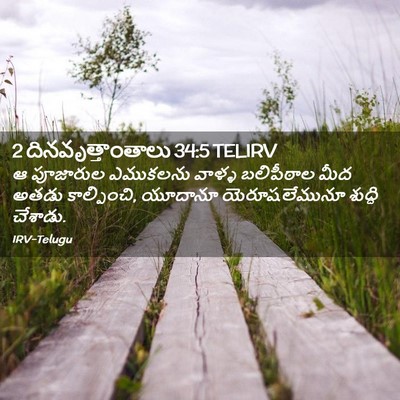 Picture 02 - 2 దినవృత్తాంతాలు 34:5 TELIRV - ఆ పూజారుల ఎముకలను - Bible Verse Picture
