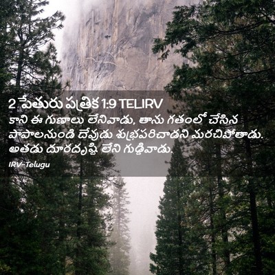 Picture 02 - 2 పేతురు పత్రిక 1:9 TELIRV - కాని ఈ గుణాలు - Bible Verse Picture