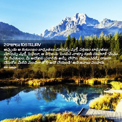 Picture 02 - 2 రాజులు 10:5 TELIRV - అప్పుడు ఆ కుటుంబం - Bible Verse Picture