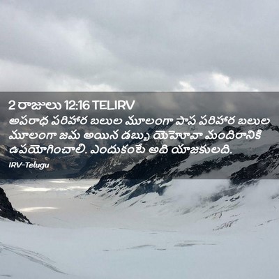 Picture 02 - 2 రాజులు 12:16 TELIRV - అపరాధ పరిహార బలుల - Bible Verse Picture