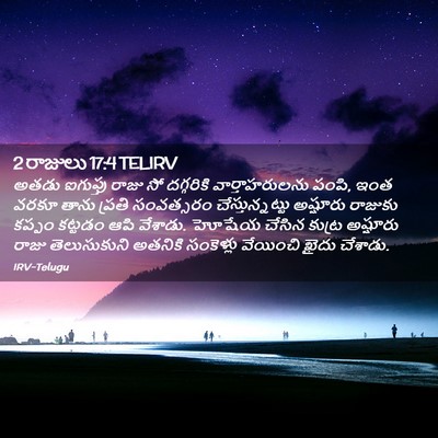 Picture 02 - 2 రాజులు 17:4 TELIRV - అతడు ఐగుప్తు రాజు - Bible Verse Picture