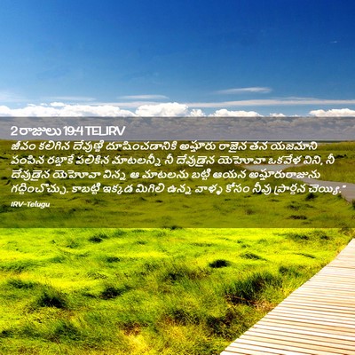 Picture 02 - 2 రాజులు 19:4 TELIRV - జీవం కలిగిన - Bible Verse Picture