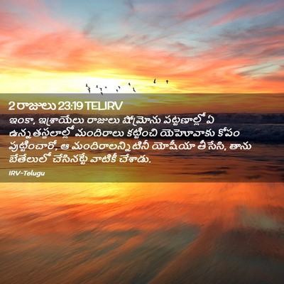 Picture 02 - 2 రాజులు 23:19 TELIRV - ఇంకా, ఇశ్రాయేలు - Bible Verse Picture