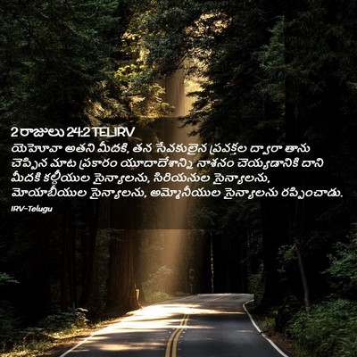 Picture 02 - 2 రాజులు 24:2 TELIRV - యెహోవా అతని మీదకి, - Bible Verse Picture