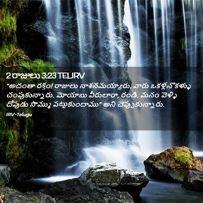 Picture 02 - 2 రాజులు 3:23 TELIRV - “అదంతా రక్తం! - Bible Verse Picture