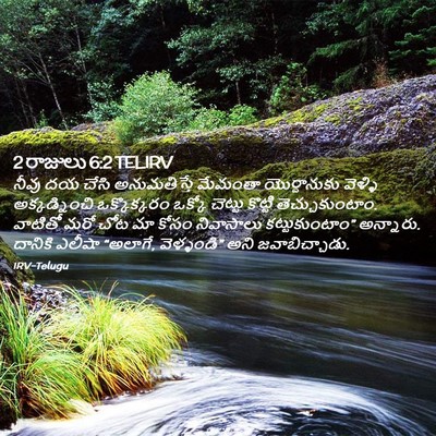 Picture 02 - 2 రాజులు 6:2 TELIRV - నీవు దయ చేసి - Bible Verse Picture