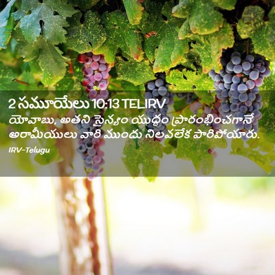 Picture 02 - 2 సమూయేలు 10:13 TELIRV - యోవాబు, అతని - Bible Verse Picture