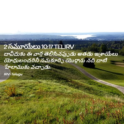 Picture 02 - 2 సమూయేలు 10:17 TELIRV - దావీదుకు ఈ వార్త - Bible Verse Picture